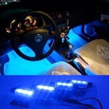 Gearmax® 2v 4x3 LED Car Auto Interior Decoration Lights Atmosphere Lamp