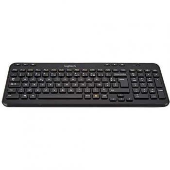 Logitech K360 Teclado Inalámbrico para Windows, Disposición AZERTY Francés - Negro