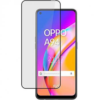 Protector de Pantalla Cristal Templado 5D Full Glue Negro para Oppo A94 5G