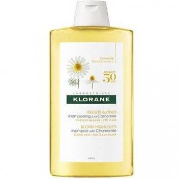 KLORANE Champú a la Camomila para Reflejos Dorados, Envase de 400 ml