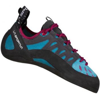 La Sportiva Tarantula - Pies de gato para niños, modelo Tarantulace Woman en color Topaz/Red Plum