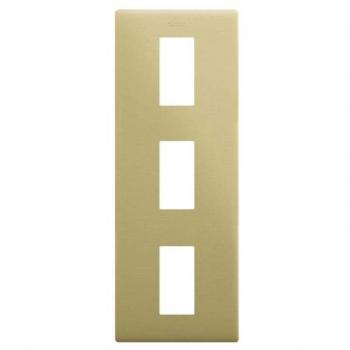 Marco estética mínima vertical con 3 elementos - bronce