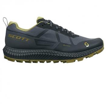 Zapatillas de Trail Running Scott Supertrac 3 GORE-TEX, Unisex Adulto, color verde gris oscuro y negro/marrón, talla 47 EU