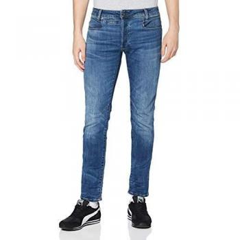 G-Star D-Staq 5-Pocket Slim Fit Jeans in Medium Indigo Aged