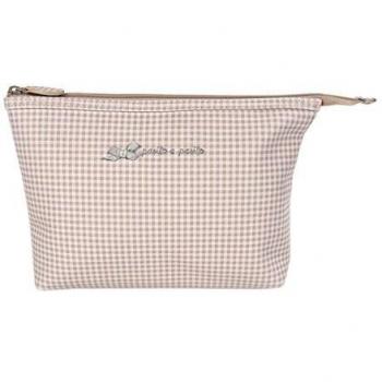 Pasito a Pasito 73582 - Neceser, diseño vichy beige petite etoile