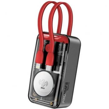 Promate Mavrix Powerbank 10000mAh con Cables Apple Lightning/USB-C y Cargador Apple Watch