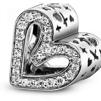 Anillo Solitario Corazón Transparente en Plata de Ley - PANDORA