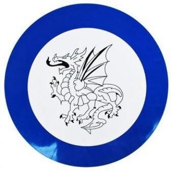 Swordmaster - Escudo de madera de drag¾n medieval con asa