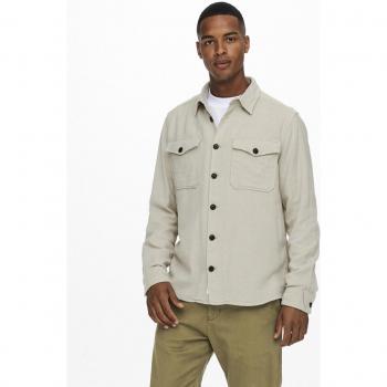Only & Sons - Sobrecamisa de flanela para hombre