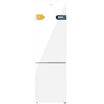 Frigorífico Combi Cecotec CoolMarket 356 Cristal Blanco E, 200 cm, No Frost, Multiairflow, Compresor Inverter Plus