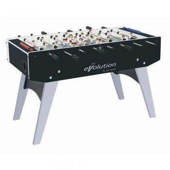 Garland Calcio Balilla F-20 Evolution con Aste Uscenti Gambe Pieghevoli Negro / Plata