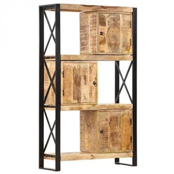 Estantería Librería de Madera de Mango Maciza 90x30x150 cm