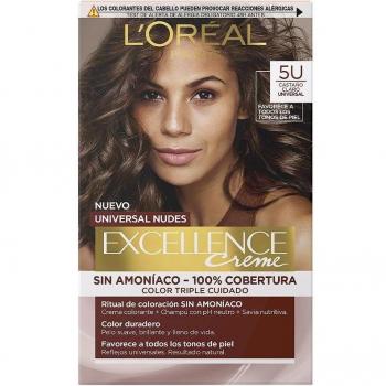 L'Oréal Paris Excellence Crème Universal Nudes 5U Castaño Claro Tinte Permanente