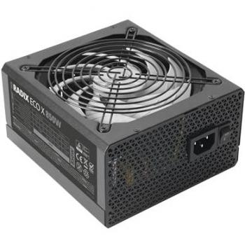 Fuente de Alimentación Tacens Radix Eco X 850W ATX, 6 Años Garantía, Eficiencia del 87%, Ventilador Ultra-Silencioso AI-RPM 140mm, Cables Planos Ex