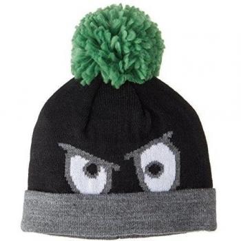 BIMBUS Cappello Tricot C/Occhi, Gorro Para Bebés, Nero 01, 2°