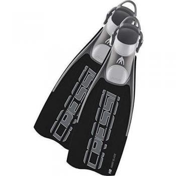 Cressi Ara EBS Fins - Aletas de buceo profesionales con correa EBS, Talla S/M, Negro