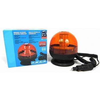 All Ride 36415 Luz Giratoria Led Naranja 12/24 V con Ventosa, Estándar