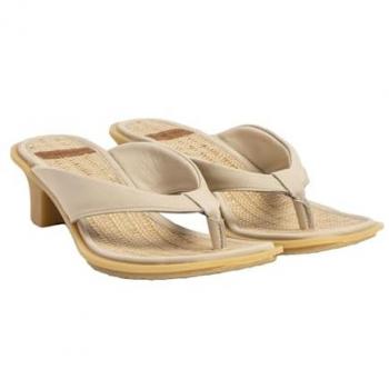 Sandalias de Piel para Mujer El Naturalista N5991S Igusa Beige con Tacón de 5cm - Casual