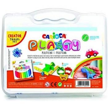 Carioca MALETÍN PLASTY - 43249 - Kit Plastilina con Formas para Niños a Partir de +3, Colores Surtidos