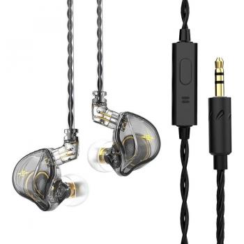 Auriculares Inalámbricos QKZ ZXT EDX PRO con Monitores de Oído, Dinámicos HIFI de Graves y Cancelación de Ruido para Deporte ES4 ZST X ED9
