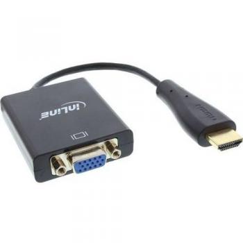 Convertidor HDMI a VGA con Audio Estéreo 1080p - InLine 65003