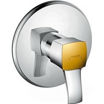 Hansgrohe 31365090 Metropol Classic Grifo de ducha empotrado, Cromo/Oro