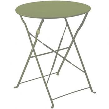 Mesa Plegable de Acero Verde Lima Oviala