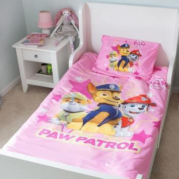 Conjunto de cama reversible Patrulha Pata 90cm