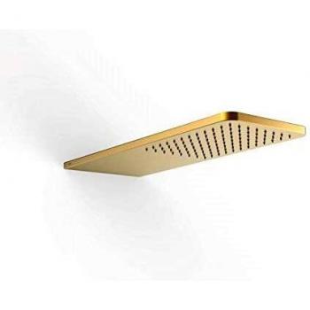 Rociador de Ducha de Pared Acero Inoxidable Anticalcáreo 210x550 mm Oro Mate 24K - Tres