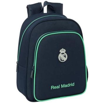 Mochila Escolar Infantil Real Madrid 2ª Equipación 25/26 Adaptable a Carro, 9L, 27x33x10 cm