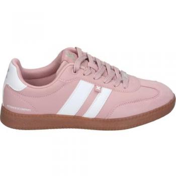 Zapatillas deportivas casuales para mujer XTI 143485 en color nude, plano con cordones, talla 37