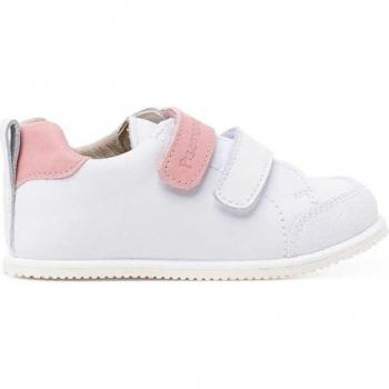 Zapatillas de piel de bebé con cierre adherente