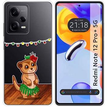 Funda Silicona Transparente Personalizada Suricata para Xiaomi Redmi Note 12 Pro+ Plus 5G