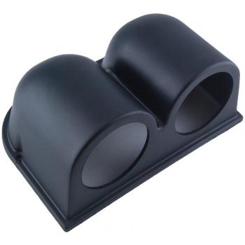 THG Automotive Montaje Montaje de Altas Prestaciones Doble Agujero Dual Dash Holder Monte Pod Copa de pl¨¢Stico ABS Negro para 2Calibre 52 mm Meter Add On