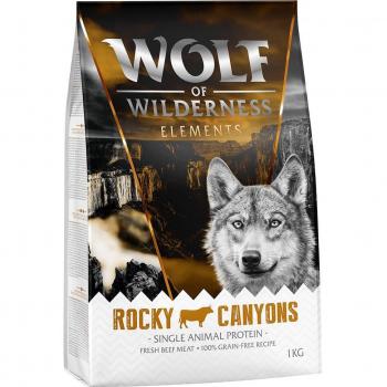 Wolf of Wilderness Elements Rocky Canyons con Vacuno - Pienso para Perros Sin Cereales - 14 kg (12 kg + 2 kg Gratis)