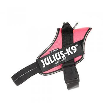Arnés de verano ajustable para perros Julius K9 IDC Powair rosa con tejido transpirable y acolchado