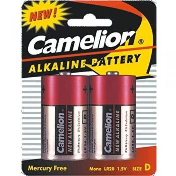 Pilas Alcalinas Camelion D LR20 1.5V - 21000mah (2 Uds./blíster)