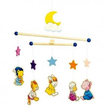 Goki Mobile Animales pijama de madera decorativa