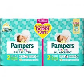 Pampers Baby Dry Duo Downcount Mini 48uds