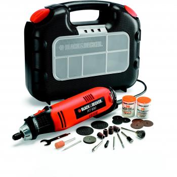 Multiherramienta Oscilante BLACK+DECKER RT650KA-QS de 90W con Maletín y 87 Accesorios Incluidos