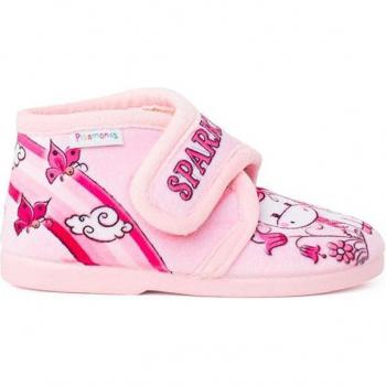 Zapatillas de casa para bebés con cierre adherente Pisamonas sparkly