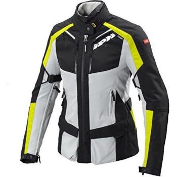 Spidi 4Season - Chaqueta textil para mujer, color negro y amarillo