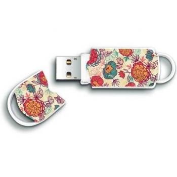 PENDRIVE INTEGRAL XPRESSION FLORAL - 64GB - USB 2.0 - COMPATIBLE PC Y MAC