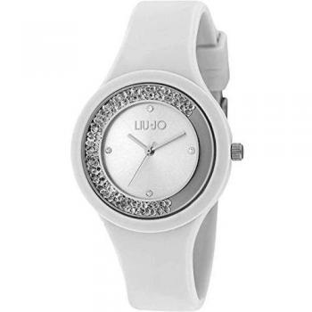 Reloj Mujer LIU JO TLJ1417 - Caja de acero inoxidable, diámetro de 36 mm, esfera blanca con detalles dorados, correa de malla milanesa en acero inoxidable, resistente al agua hasta 30 metros,