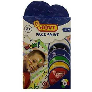 Jovi- Set 6 tarros Maquillaje 8 ml-6 Colores, Multicolor, Unica