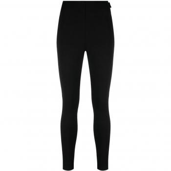 Moncler Grenoble Women's Nylon Leggings in Black | Size Large | 8H00003829H7999