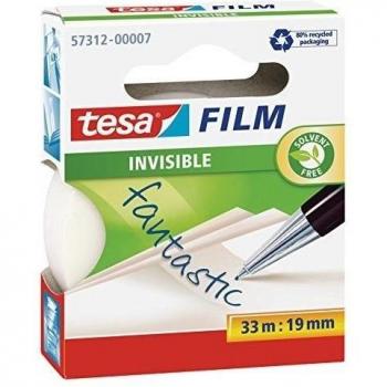 Tesa 57312-00007-02 - Cinta adhesiva, 33 m x 19 mm, transparente [1 unidad]