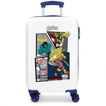 Marvel Los Vengadores Sky Avengers Maleta de cabina Multicolor 34x55x20 cms Rígida ABS Cierre combinación 34L 2,6Kgs 4 Ruedas Dobles Equipaje de Mano