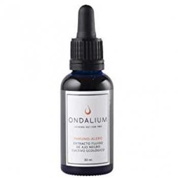 Ondalium Inmuno-Alerg Extracto Ajo Negro Eco 30ml - Extracto fluido antialérgico con ajo negro ecológico español, producto natural para el sistema inmunológico, alergias e intolerancias