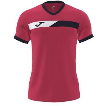Camiseta de Pádel Joma Court Manga Corta Hombre Carmesí Marino 103212 593 Ligera